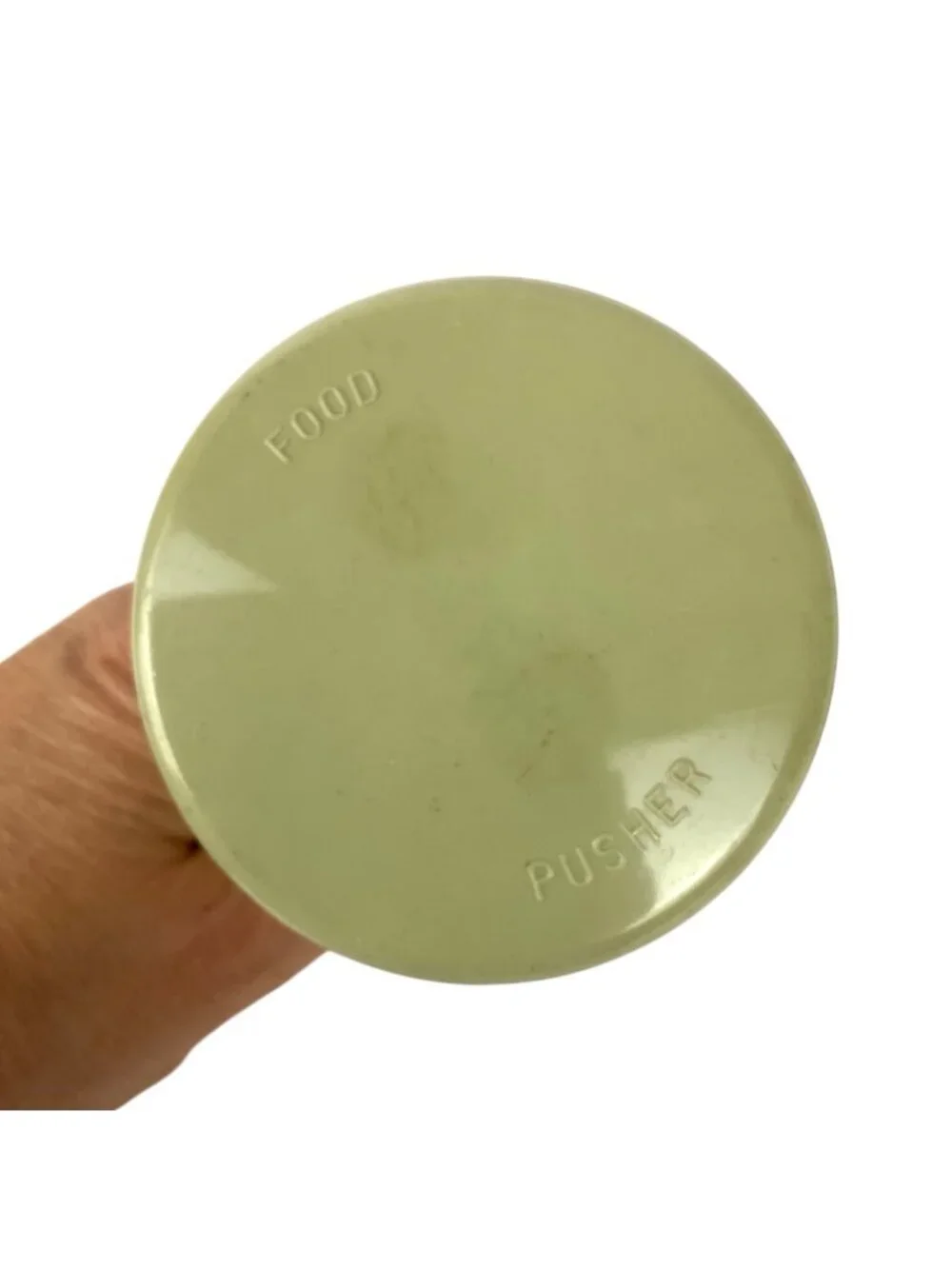 Vintage Oster Regency Kitchen Center Food Pusher Avocado Green Replacement Part